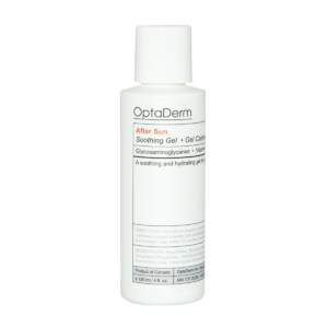 The After Sun Soothing Gel from Optaderm's advanced skin care treaments with a white background