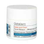 Close up shot of the Calm and Cool Facial masque skin care with a white backdrop